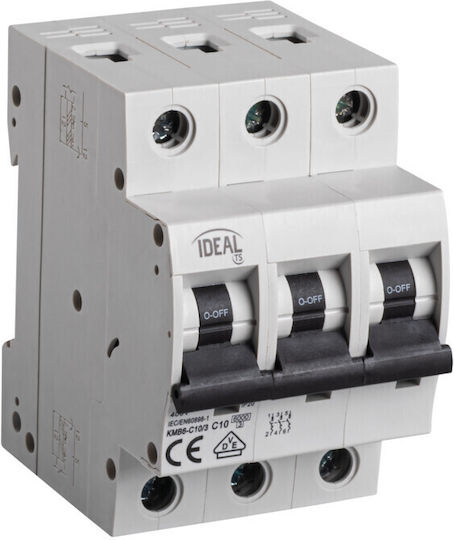 Kanlux Automatic Circuit Breaker 10A Triple-pole AC 23163