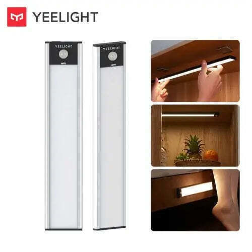 Yeelight Light for Cabinets with Battery Powered and Motion Sensor Silver 1pcs
