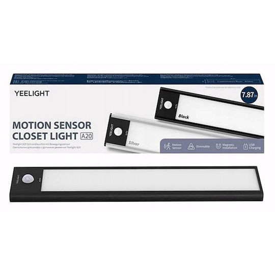 Yeelight LED Light Linear for Cabinets with Battery Powered and Motion Sensor Silver YLCG002 1pcs