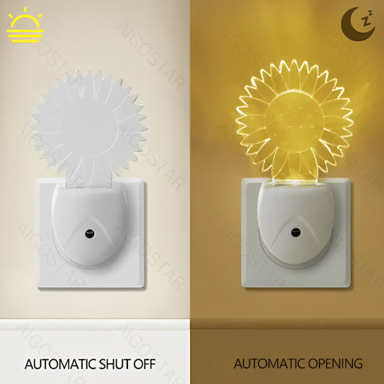 Aigostar LED Night Light with Photocell Light 1pcs