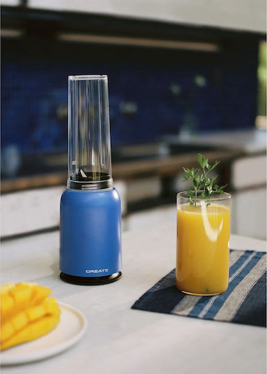 Create Moi Studio Μπλέντερ με Κανάτα Tritan 400 ml Μπλε