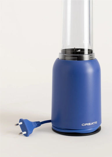 Create Moi Studio Μπλέντερ με Κανάτα Tritan 400 ml Μπλε