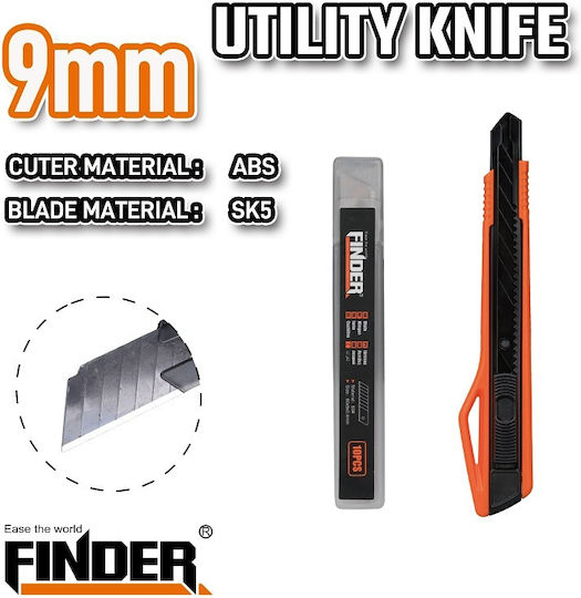 Finder Κοπίδι Φαλτσέτα Ασφαλείας με Πλάτος Λάμας 9mm
