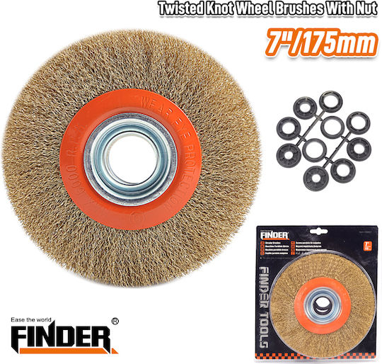 Finder 196601 Συρματόβουρτσα για Δίδυμο Τροχό 177.8mm
