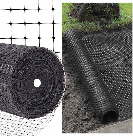 Plasă de grădină anti-dăunători pentru cârtițe 30g/m2 1x100 metri negru