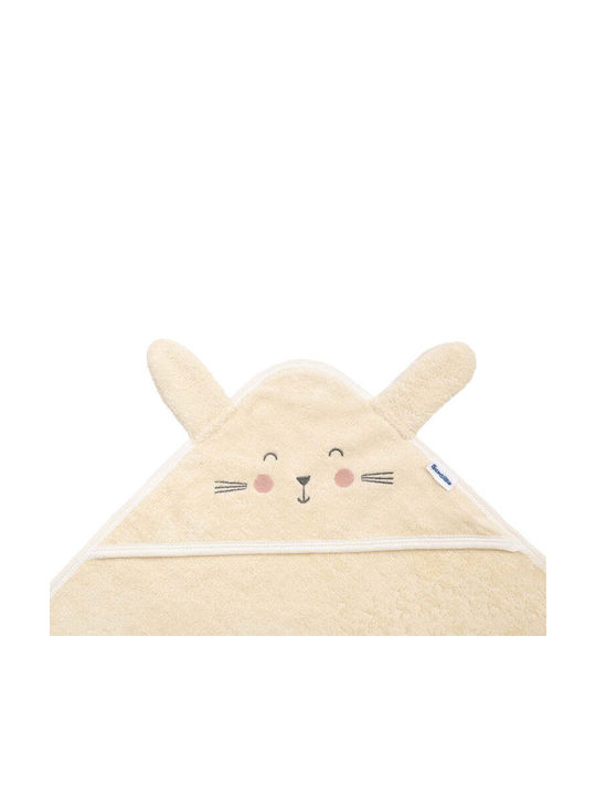 Sensillo Hooded Baby Bath Towel Ecru