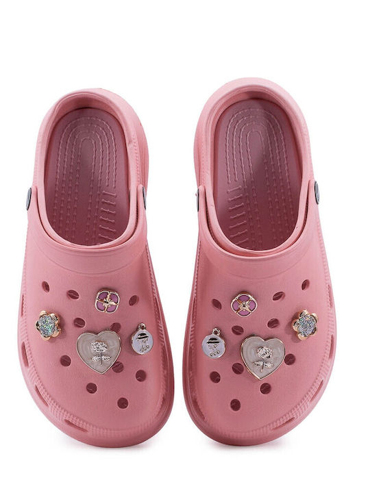 Cubanitas Дамски Клоги Light Pink