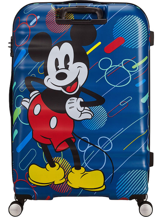 American Tourister Wavebreaker Παιδική Βαλίτσα Ταξιδίου Καμπίνας Σκληρή Mickey Future Pop με 4 Ρόδες