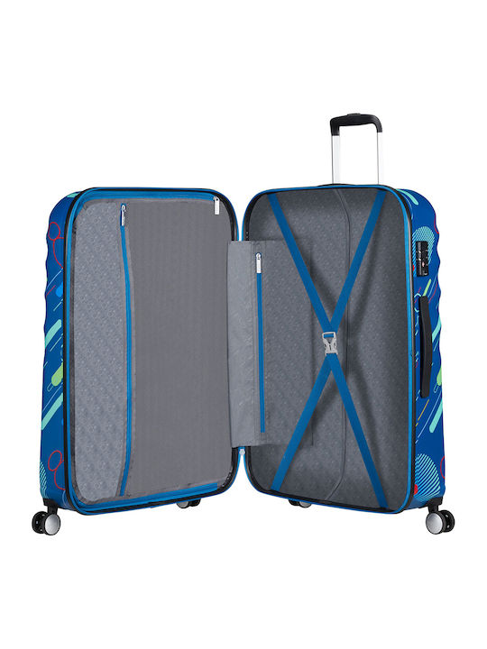 American Tourister Wavebreaker Παιδική Βαλίτσα Ταξιδίου Καμπίνας Σκληρή Mickey Future Pop με 4 Ρόδες