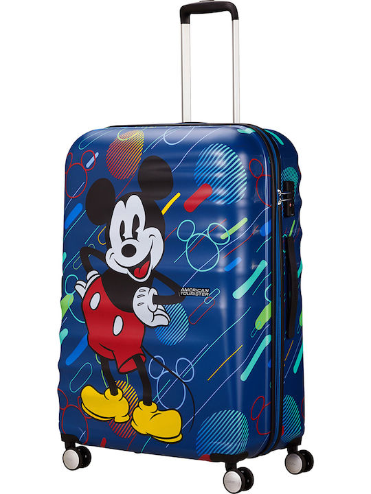 American Tourister Wavebreaker Παιδική Βαλίτσα Ταξιδίου Καμπίνας Σκληρή Mickey Future Pop με 4 Ρόδες