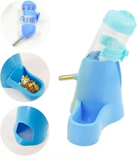2 Kleine Kunststoff Wasserspender / Futterspender 80ml in Gelb Farbe