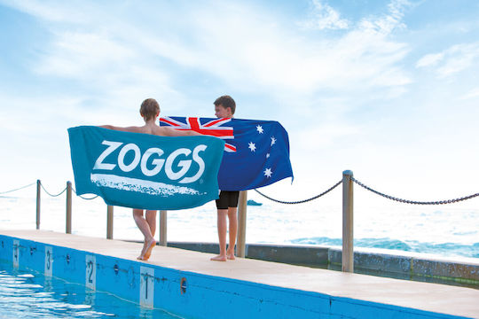 Zoggs 465268 Swimming Pool Towel Blue 80x40cm