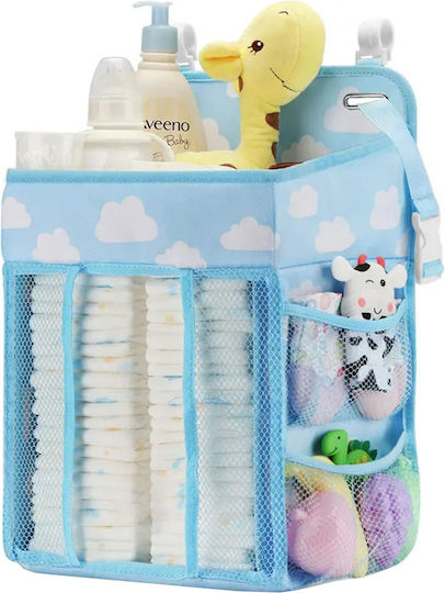 Organizator pentru Pătuț Tecos Scutece Accesorii Alte Esențiale Îngrijire Bebeluși 43x28x20cm Opțiune de Agățare Pătuț Albastru