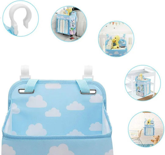 Bett Organizer Tecos Windeln Zubehör Weitere Essentials Babypflege 43x28x20cm Hängeoption Bett Blau