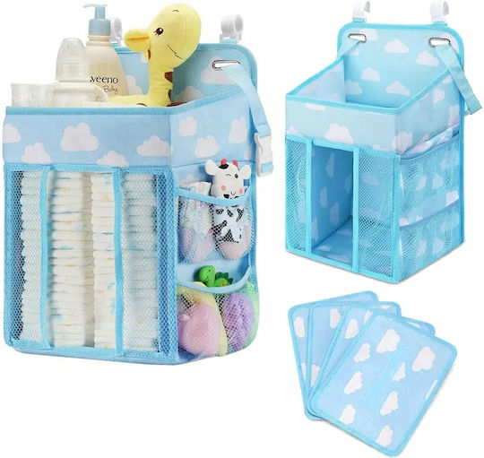Bett Organizer Tecos Windeln Zubehör Weitere Essentials Babypflege 43x28x20cm Hängeoption Bett Blau