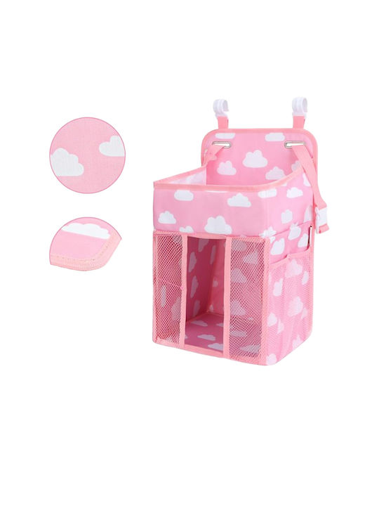 Organizator pentru Pătuț Tecos Scutece Accesorii Alte Esențiale Creștere Bebeluș 43x28x20cm Opțiune de Agățare Pătuț Roz