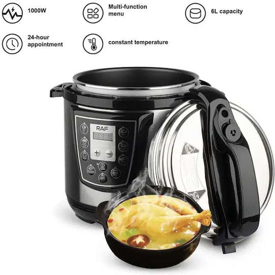 Raf Rice Cooker 1.0kW με Χωρητικότητα 6lt
