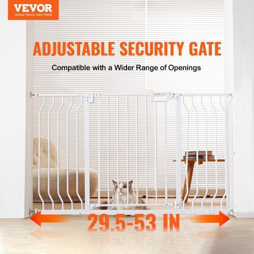 Vevor Divider Dog made of Plastic in White Color 134.62 x 74.93 x 134.6cm