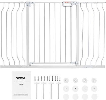Vevor Divider Dog made of Plastic in White Color 134.62 x 74.93 x 134.6cm
