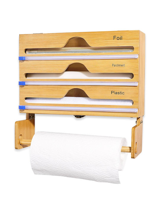 Suport pentru prosoape de hârtie Lemn Bej 31x11x11cm SUPORT4IN1
