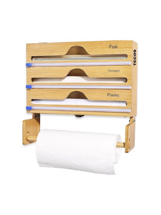 Suport pentru prosoape de hârtie Lemn Bej 31x11x11cm SUPORT4IN1