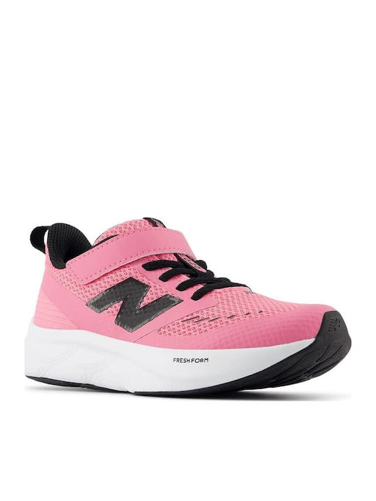 Kids Sneakers with Hoop & Loop Closure Pink