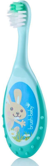 Brush Baby Set Baby-Zahnbürsten Für 0m+ 2Stücke Hellblau