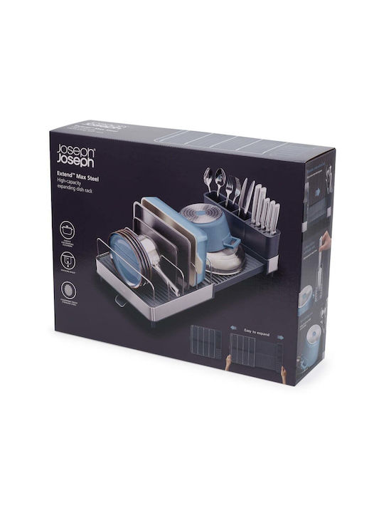 Joseph Joseph Στραγγιστήρι Νεροχύτη Μεταλλικό Μπλε 67x35x18.8cm