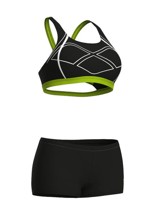 Arena Kids Swimwear Bikini Black, Lime