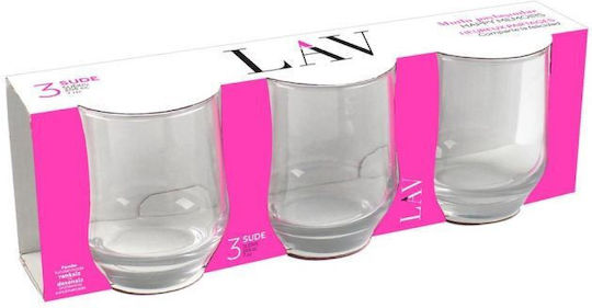 Gurallar Set Gläser Wasser aus Glas 415ml 3Stück