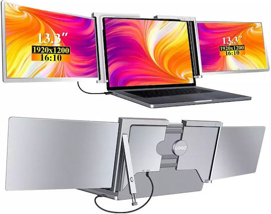 Extralink Smart Life S350 2-Screen 13.3" Full HD IPS 60Hz Monitor for Laptops 13.3" to 17.3"