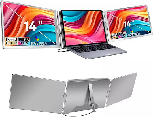 Extralink Smart Life S688 Monitor 2-screen 14" Full Hd Ips 60hz Laptops 12" To 17.3"