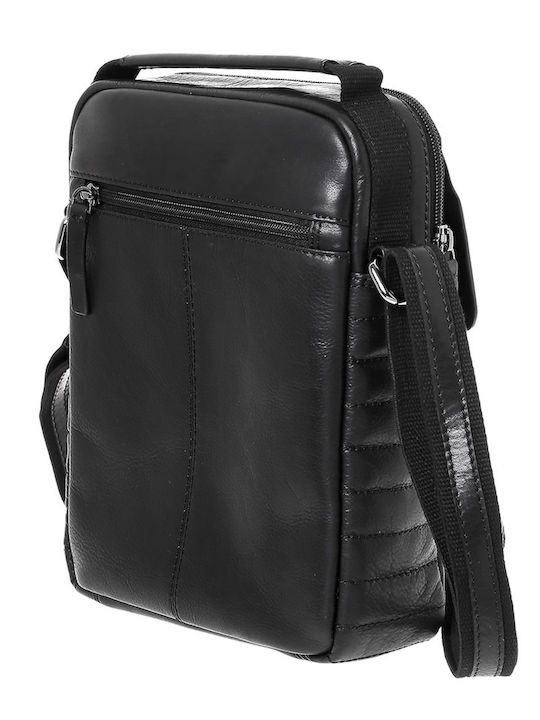 Leather Men's Bag Shoulder / Crossbody Black