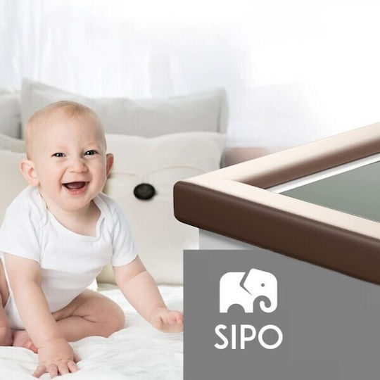 Sipo Προστατευτικό Επιφάνειας με Αυτοκόλλητο από Αφρώδες Υλικό σε Καφέ Χρώμα 200εκ.
