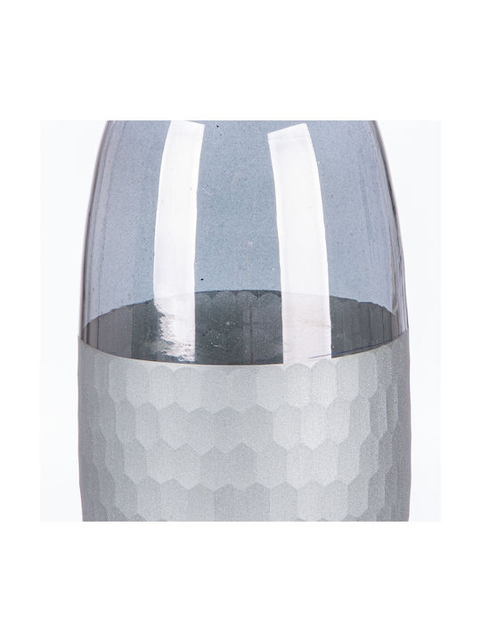 ArteLibre Διακοσμητικό Βάζο Glas Canus Gray 10x10x24cm 1Stück