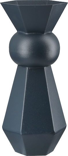 ArteLibre Decorative Vase Metallo Blue 10x10x24cm