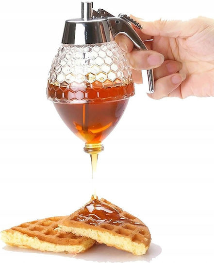Dispenser de Sirop de Miere 240ml 15cm Convenabil pentru Vafe