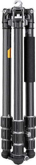 K&F Concept Videostative από Carbonfaser με Kugelförmige Kopfart και Maximale Belastung 16kg έως 172.5cm