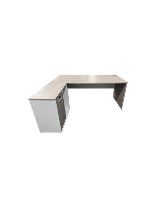 Ecke Professionelles Büro Armadi Holz Gray-white 140x70x75cm