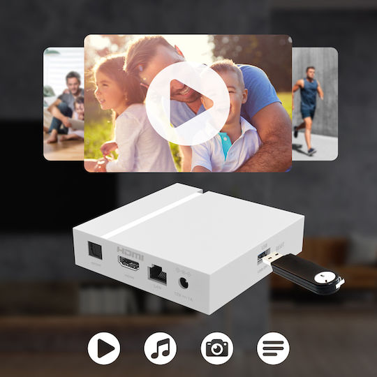 Strong TV Box LEAP-S3+ V2 4K UHD with WiFi USB 2.0 2GB RAM and 2GB Storage Space with Operating System Android and Google Assistant