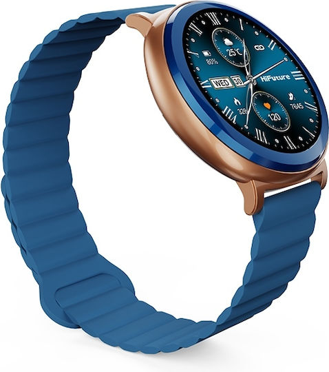 HiFuture Aurora Smartwatch with Heart Rate Monitor (Blue)