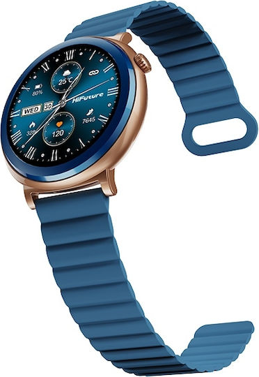 HiFuture Aurora Smartwatch with Heart Rate Monitor (Blue)