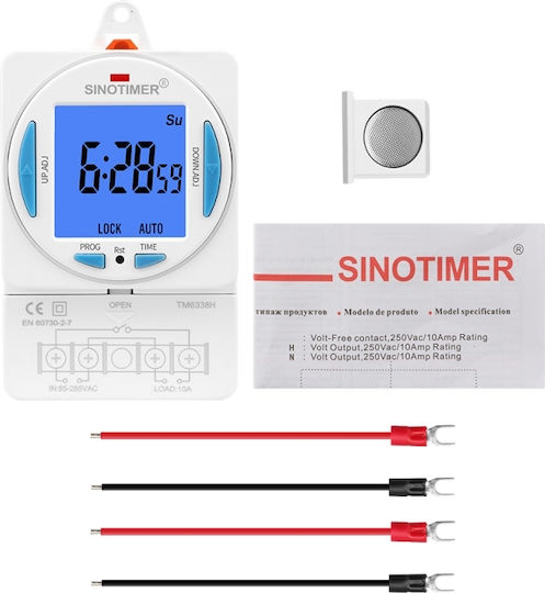Цифров реле таймер Sinotimer 250VAC/10A 50/60Hz TM6338H2-30D