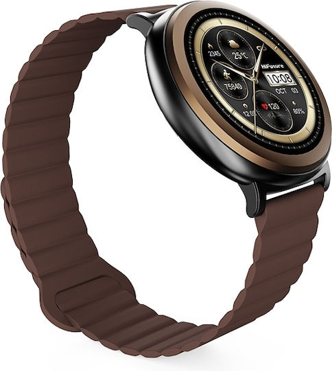 HiFuture Aurora Smartwatch με Παλμογράφο (Καφέ)
