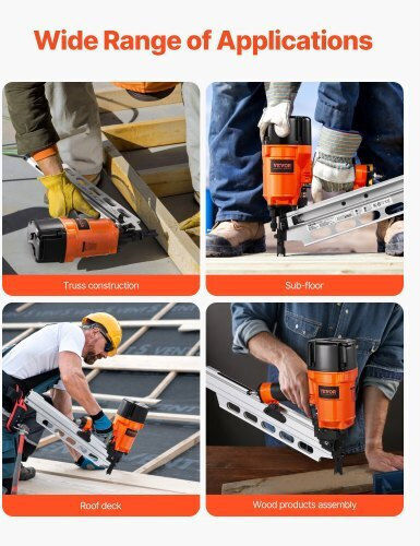 Vevor QDKJDQ2150906QY53V0 Καρφωτικό Αέρος για Καρφίτσες & Πρόκες