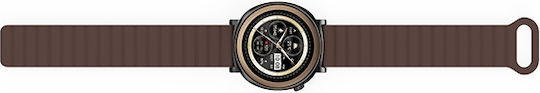 HiFuture Aurora Smartwatch με Παλμογράφο (Καφέ)