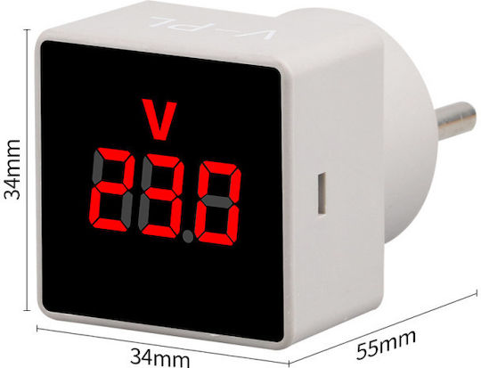 Volmetru Sinotimer monofazat măsoară tensiunea AC 50-380V 50-60Hz V-PL