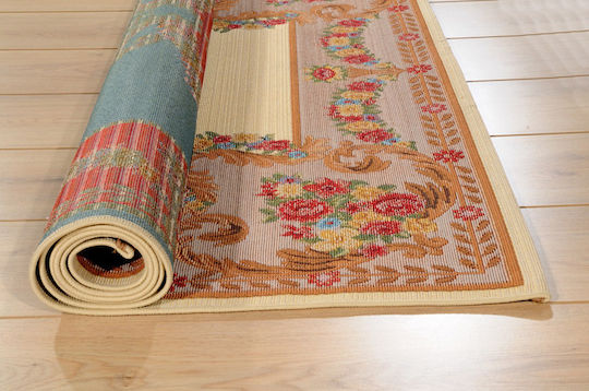 Tzikas Carpets Battu Set Modern Schlafzimmer-Teppichsets Synthetisch,Polyester/Cotton/Leather Mehrfarbig 302-0-398-01025-103 3Stück
