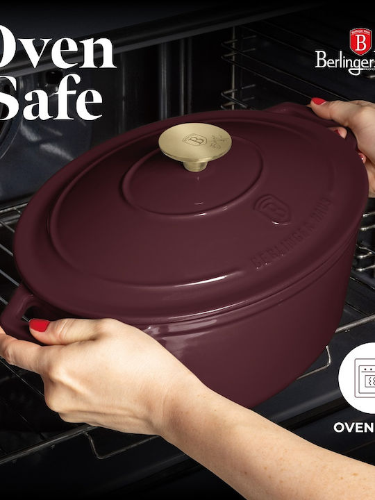 Berlinger Haus Leonardo Dutch Oven Oval Cast Iron 30x30cm 1pcs