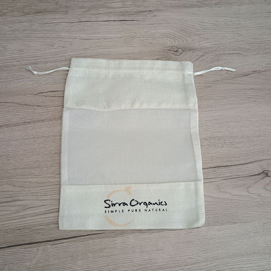 Sirra Organics Fabric Pouch for Gift Transparent 20x30cm.